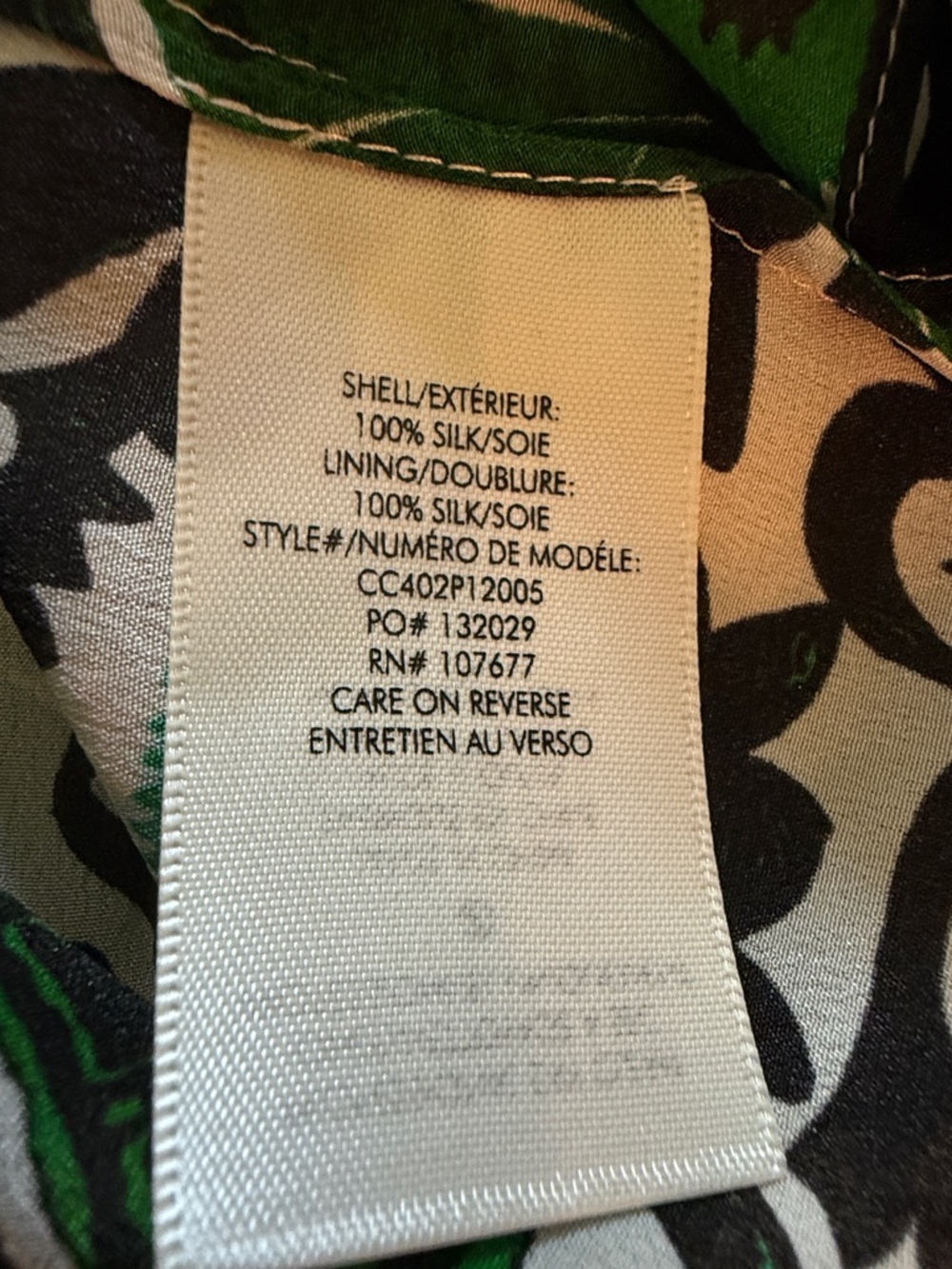 Alice + Olivia Willa Blouse Top. 100% Silk Shirt.  New without tags. - Picture 11 of 13
